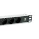3. Equip 333315 PDU Stromverteilungseinheit 7 x Netzwerkdosen 1U Schwarz, Silber