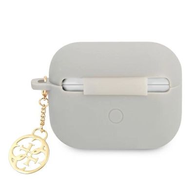 2. Guess, GUAPLSC4EG AirPods Pro Cover grau/grau Silikon Charm 4G Collection