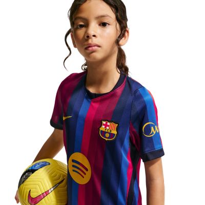 5. Nike FC Barcelona Heimtrikot für Kinder 2026/27, Burgunderrot/Blau, II1624 683