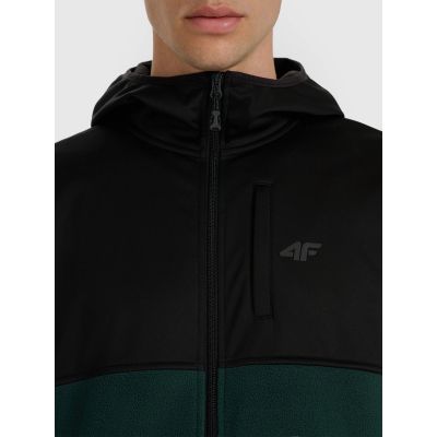 6. Herren-Fleecejacke mit Kapuze, Größe 4F 4FWAW25TFLEM417-40S