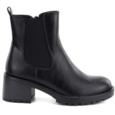 7. Damen-Ankle-Boots, gefüttert, schwarz, Potocki SZ12742