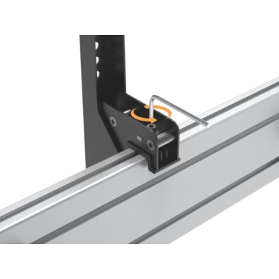 7. Deckenhalterung für 2 LCD-Displays - Kunststoff, Aluminium, Stahl, Silber - Bildschirmgröße: 114,3-139,7 cm (45-55 Zoll)
