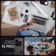 8. Spigen Ultra Hybrid Mag Case mit MagSafe für iPhone 15 Pro – Dunkelgrau (Zero One Pattern)