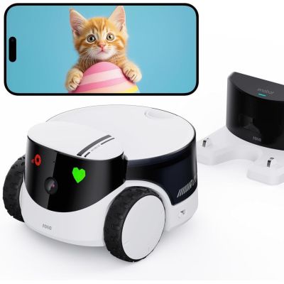 ENABOT ROLA PetPal WH287304 5MP, Micro SD 256GB (Haustierroboter: Kamera, Futterspender)
