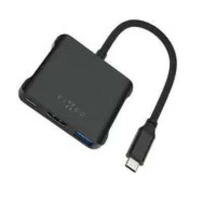 USB-Hub Fixed Quadri 2x USB-C 1x HDMI + 2x USB-A 2.0 3.2 Gen2 3.1 Gen1 (FIXHU-QR-BK)