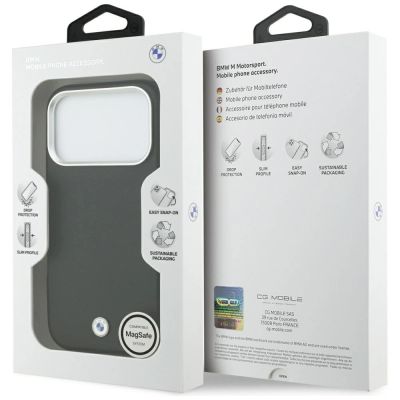 8. BMW-Logo-Metallhülle mit MagSafe-Funktion für iPhone 17 Pro – Schwarz