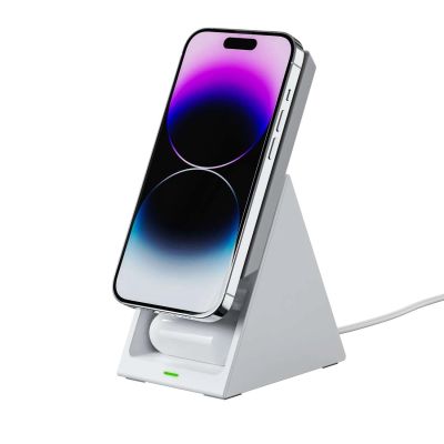 4. Choetech T600 15W 3in1 Induktionsladestation – Weiß