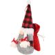 18. Dekorativer Weihnachtsmann mit Geschenktüte, 20 cm, Mädchen