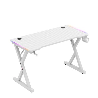 5. Huzaro Hero 2.3 RGB Weißer Schreibtisch