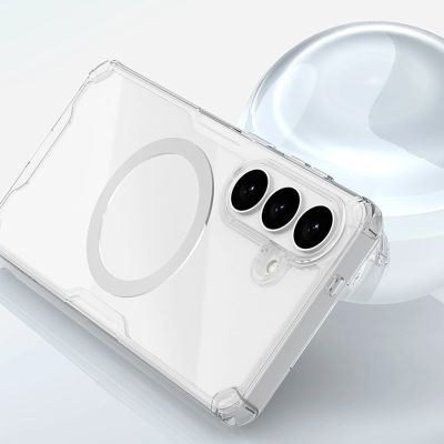 7. Nillkin Nature TPU Pro Hülle kompatibel mit MagSafe für Samsung Galaxy S26 – Weiß