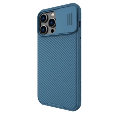 6. Nillkin CamShield Pro Hülle iPhone 14 Pro Max Gepanzerte Abdeckung Kameraschutz Blau