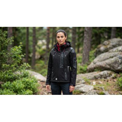 7. Damen-Softshelljacke Geographical Norway TISLANDE LADY BLACK 007 (WU4016F/GN-BLACK)