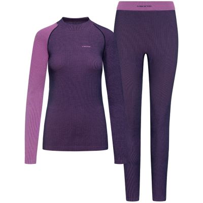 Damenunterwäsche VIKING Mounti Lady Set Merino violett XXL