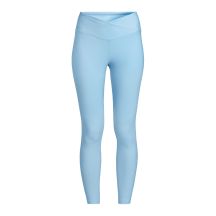 CASALL Damen-Leggings mit überlappendem, hohem Bund, Trainingsleggings, Blau