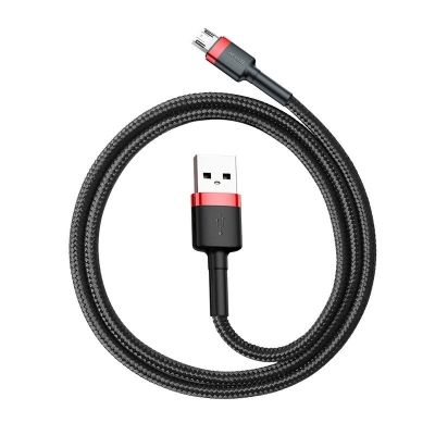 Baseus cafule CAMKLF-C91 Kabel (USB M - Micro USB M; 2 m; schwarz und rot)