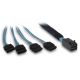 2. Inter-Tech SFF-8643 - 4x SATA/SAS 0,7 m 12 Gbit/s Blau