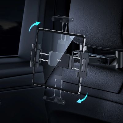 8. Baseus JoyRide Pro Kopfstützen-Autotelefon-/Tablet-Halterung schwarz