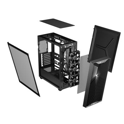 3. Corsair 3200D RS Mid-Tower Schwarzes Gehäuse
