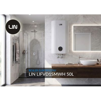 3. Elektroboiler LIN LIFVD1SMWH 50L SMART weiß
