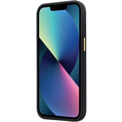 5. Guess 4G Silikon-Logo-Strass-Hülle für iPhone 13 Pro Max – Schwarz