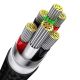 6. Baseus Flash Series II Kabel USB - USB Typ C / Lightning / Micro USB 100 W 1,2 m schwarz (CASS030001)