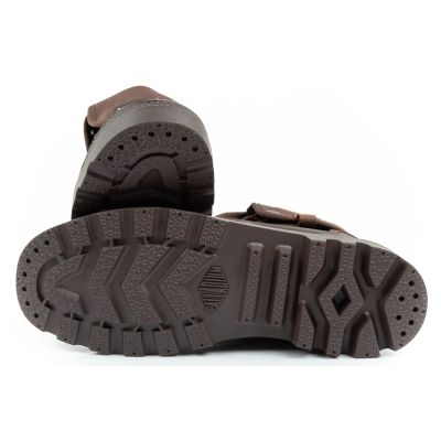 9. Palladium Herren-Sneaker, Baggy-Design, beschichtet, hoher Schaft, modisches Dunkelbraun