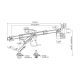 9. Zubehör: Tischhalterung 17"-27"/3TFT 360 Gasfeder 6kg Massivsilber Einzelhandel