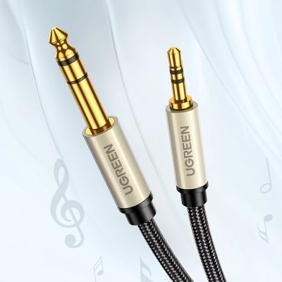 2. Ugreen AV127 10628 Audio-TRS-Kabel Miniklinke 3,5 mm / Klinke 6,35 mm 2 m – Grau