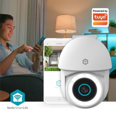 8. Nedis Smartlife WLAN-Außenkamera, IP65-Schutzart, Bewegungsmelder, Nachtsicht, Weiß