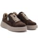 5. Braune Damen-Plateauschuhe aus Wildleder, Jezzi 26PB18-566