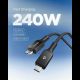3. Spigen Essential EB24015CC USB-C / USB-C 240W 150cm Kabel - Schwarz
