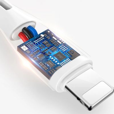 9. Dudao L2L USB-A / Lightning 3A Kabel 2m - Weiß