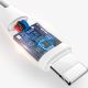 9. Dudao L2L USB-A / Lightning 3A Kabel 2m - Weiß