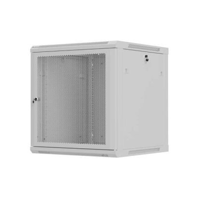 2. LANBERG 19" 12U 600X600 GRAUER WANDMONTIERTER RACK-SCHRANK MIT PERFORIERTEN TÜREN (FLAT PACK)