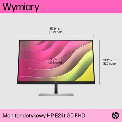 8. HP E24t G5 FHD Touchscreen-Monitor