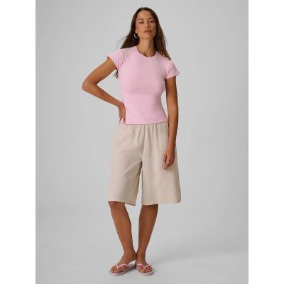 3. Damen-T-Shirt, schmal geschnitten, einfarbig, Größe 4F 4FRSS26TTSHF4520-56S