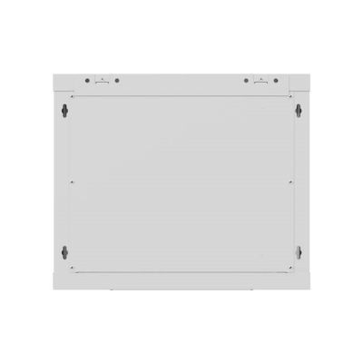 14. LANBERG Wandregalschrank 19" 9U 600x600 GRAU PERFORATIONSTÜREN (Flachverpackung)