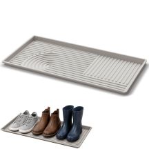 GROSSER ABTROPF-SCHUHSTÄNDER TASSY DRY PAD HELLBRAUN PROSPERPLAST
