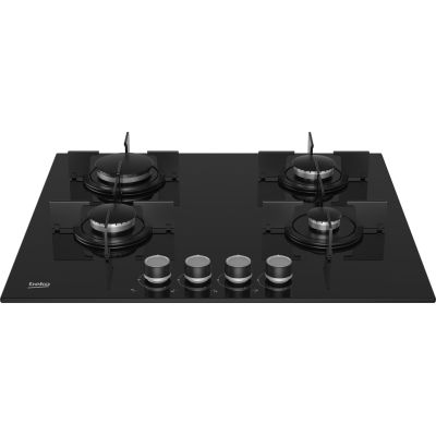 6. Beko Gaskochfeld HILG64220S (4 Kochzonen; schwarz)