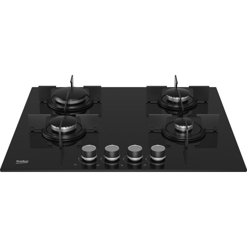 6. Beko Gaskochfeld HILG64220S (4 Kochzonen; schwarz)