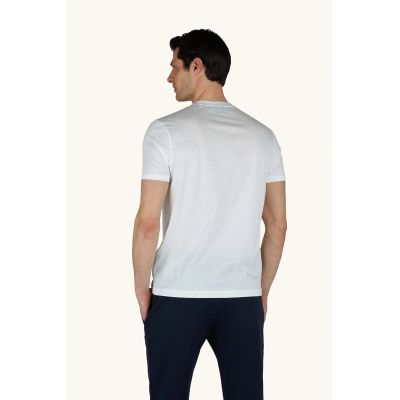 3. Paul&Shark Herren-T-Shirt aus Baumwolle und Lyocell, hellbeige (26411007-108) – klassischer Tragekomfort