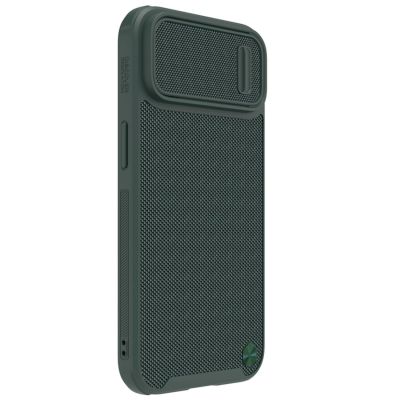 5. Nillkin Textured S Case iPhone 14 Pro Max Panzerhülle mit Kameraabdeckung dunkelgrün