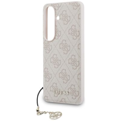 5. Guess 4G Classic Logo Charm MagSafe Hülle für Samsung Galaxy S26 - Pink