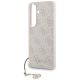 5. Guess 4G Classic Logo Charm MagSafe Hülle für Samsung Galaxy S26 - Pink
