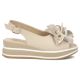 2. Damen-Keilsandalen aus Leder, beige, Filippo DS7045/26