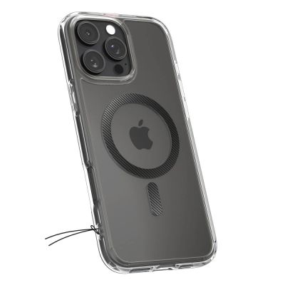 3. Spigen Ultra Hybrid Mag-Hülle mit MagSafe Carbon Fiber für iPhone 16 Pro Max – Dunkelgrau
