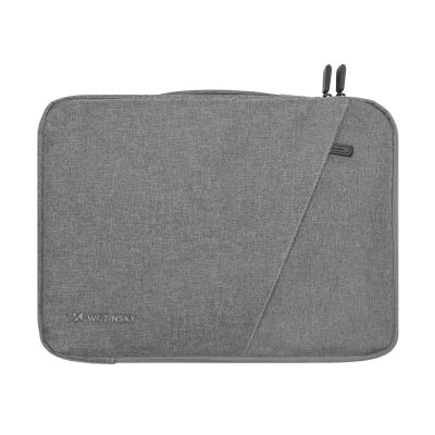 2. Wozinsky WTNP-14G Laptoptasche (13-14 Zoll) mit ausziehbarem Griff – Grau