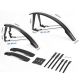 6. Rockbros FK-892 Offroad-Fahrradschutzbleche, verstellbar – Schwarz