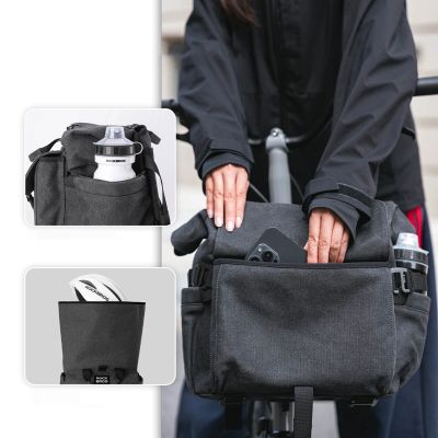 2. Rockbros H46 Rucksack-Satteltasche/Lenkertasche – Grau