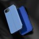 3. Transparente Schutzhülle für iPhone 16e/17e (Klappcover) – Blau